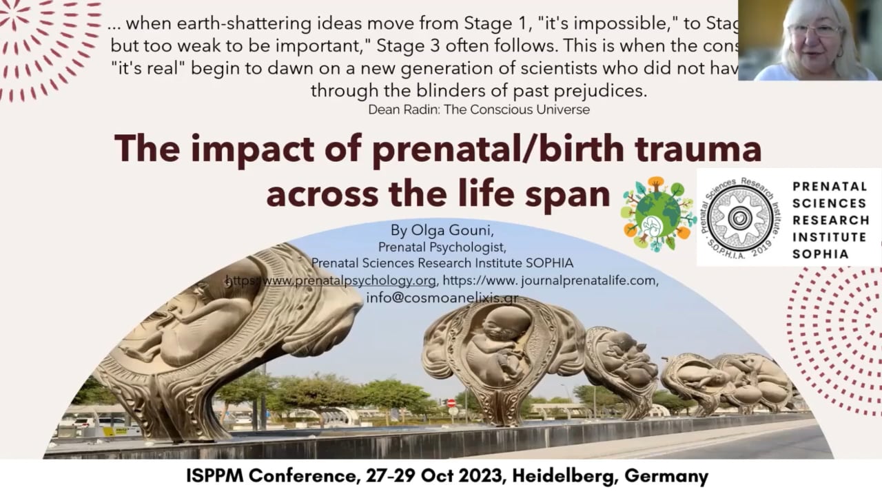 The impact of prenatal/birth trauma across the life span ISPPM 2025 Online Conference